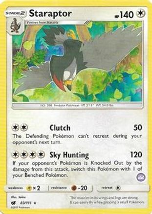 Staraptor (22) SM Trainer Kit Alolan Sandslash & Alolan Ninetales - Rare