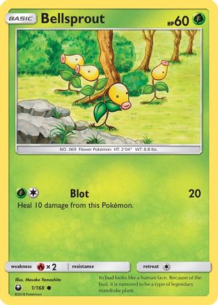 Bellsprout 001 - Reverse Holofoil SM Celestial Storm - Common