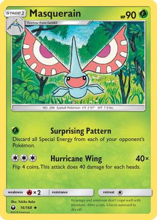 Masquerain - Reverse Holofoil SM Celestial Storm - Uncommon