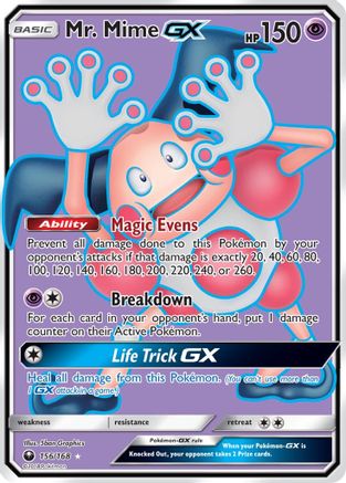 Mr. Mime GX (Full Art) - Holofoil SM Celestial Storm - Ultra Rare