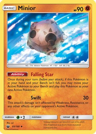 Minior 083/168 - Reverse Holofoil SM Celestial Storm - Uncommon