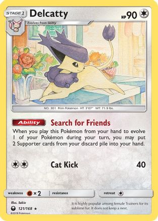 Delcatty 121 - Reverse Holofoil SM Celestial Storm - Holo Rare