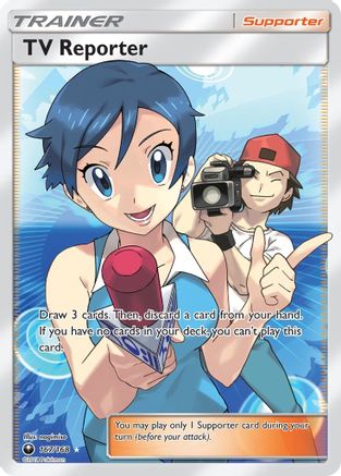 TV Reporter (Full Art) - Holofoil SM Celestial Storm - Ultra Rare