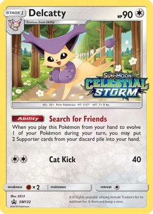 Delcatty - SM132 (Prerelease) - Holofoil SM Promos - Promo