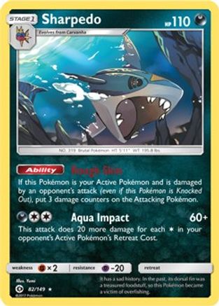Sharpedo - 82/149 (Cosmos Holo)/149 - Holofoil Blister Exclusives - Promo