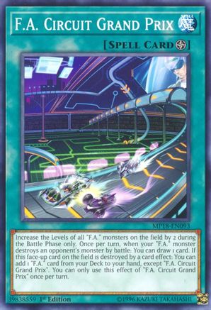 F.A. Circuit Grand Prix (MP18-EN093) - 2018 Mega-Tins Mega Pack 1st Edition