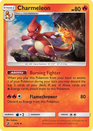 Charmeleon 002 Dragon Majesty - Uncommon