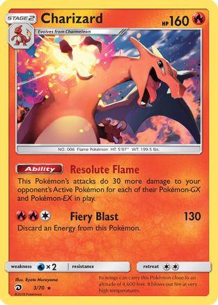 Charizard 003 - Holofoil Dragon Majesty - Holo Rare