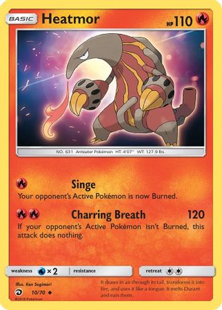 Heatmor - Reverse Holofoil Dragon Majesty - Uncommon