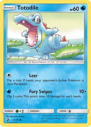Totodile 022 Dragon Majesty - Common