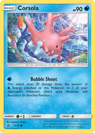 Corsola 027 Dragon Majesty - Common