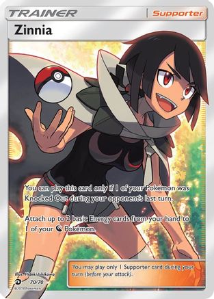 Zinnia (Full Art) - Holofoil Dragon Majesty - Ultra Rare