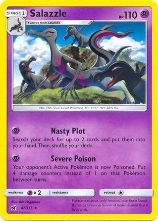 Salazzle - 47/111 (SM Crimson Invasion)/111 Deck Exclusives - Rare