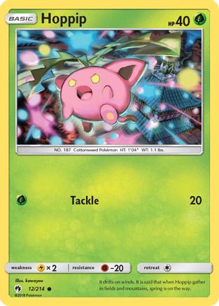 Hoppip (12) (12) 012 - Reverse Holofoil SM Lost Thunder - Common