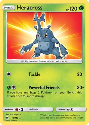 Heracross 018 SM Lost Thunder - Uncommon