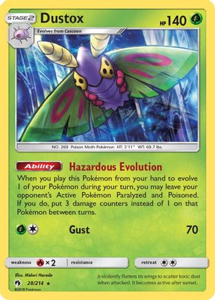Dustox - Reverse Holofoil SM Lost Thunder - Rare