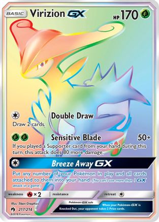Virizion GX (Secret) - Holofoil SM Lost Thunder - Secret Rare