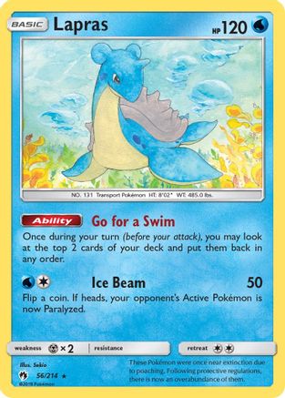 Lapras 056/214 SM Lost Thunder - Rare