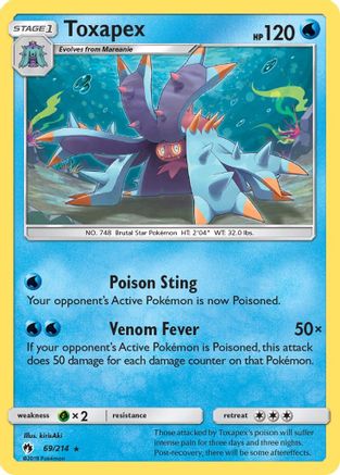 Toxapex SM Lost Thunder - Rare