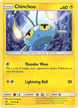 Chinchou SM Lost Thunder - Common