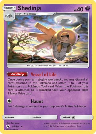 Shedinja 095 SM Lost Thunder - Rare