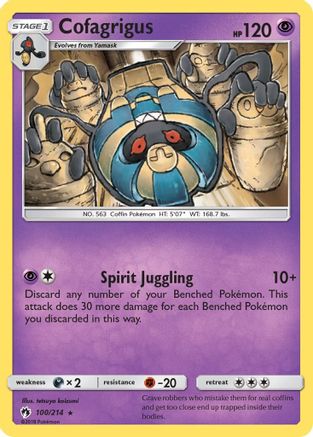 Cofagrigus SM Lost Thunder - Rare