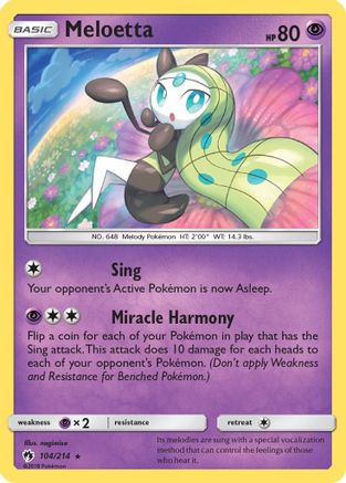 Meloetta 104/214 SM Lost Thunder - Rare