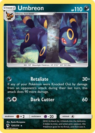Umbreon 120 SM Lost Thunder - Rare