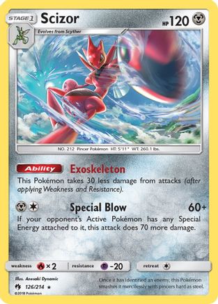 Scizor - Holofoil SM Lost Thunder - Holo Rare