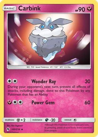 Carbink (143) (143) 143 SM Lost Thunder - Uncommon