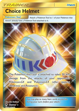 Choice Helmet (Secret) - Holofoil SM Lost Thunder - Secret Rare