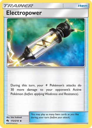 Electropower 172 - Reverse Holofoil SM Lost Thunder - Uncommon