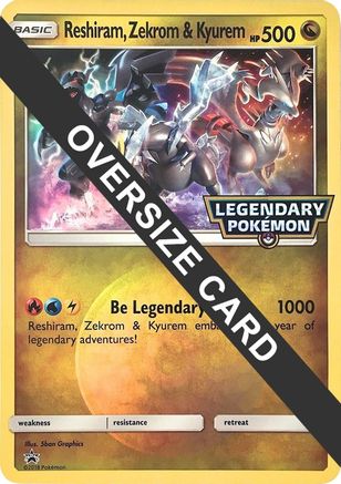 Reshiram, Zekrom & Kyurem - Holofoil Jumbo Cards - Promo