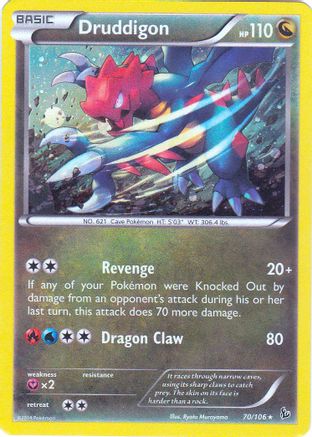 Druddigon - 70/106(Cosmos Holo)/106(Cosmos - Holofoil Blister Exclusives - Promo