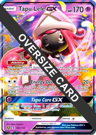 Tapu Lele GX - 60a/145/145 - Holofoil Jumbo Cards - Promo