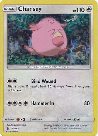 Chansey - 10/12/12 - Holofoil McDonalds Promos 2018 - Promo
