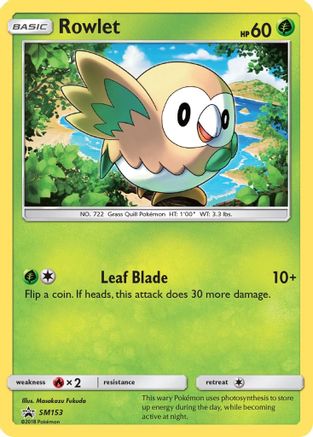 Rowlet SM153 - Holofoil SM Promos - Promo