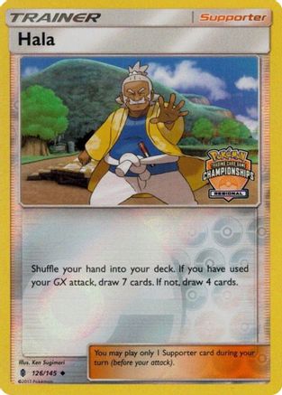 Hala - 126/145 (Regional Championships)/145 - Reverse Holofoil League & Championship Cards - Promo