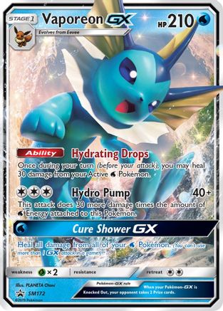 Vaporeon GX SM172 - Holofoil SM Promos - Promo