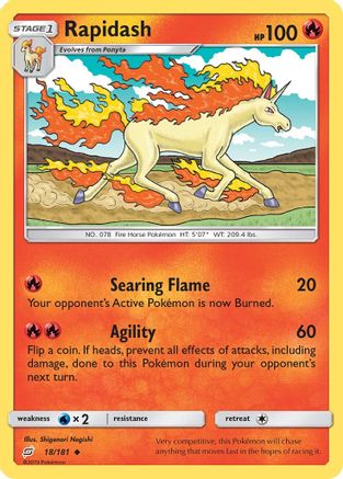 Rapidash 018 SM Team Up - Uncommon