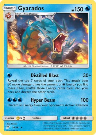 Gyarados 030 - Holofoil SM Team Up - Holo Rare