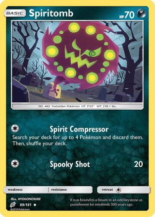 Spiritomb - Reverse Holofoil SM Team Up - Uncommon