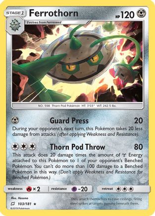 Ferrothorn SM Team Up - Rare