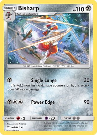 Bisharp - Reverse Holofoil SM Team Up - Rare