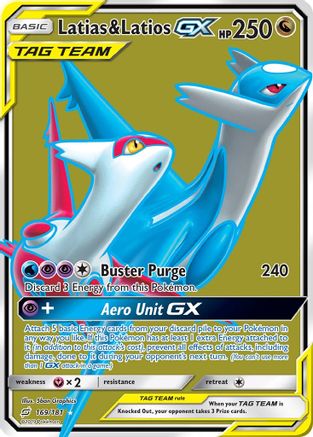 Latias & Latios GX (Full Art)/181 - Holofoil SM Team Up - Ultra Rare