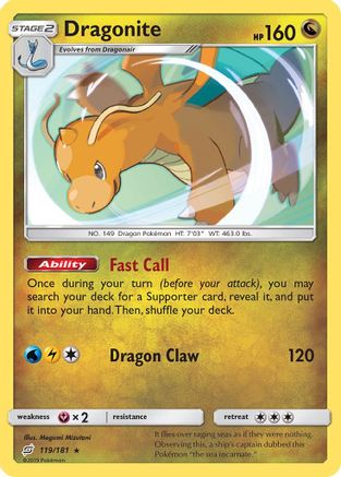 Dragonite 119 - Holofoil SM Team Up - Holo Rare