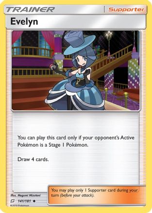 Evelyn 141 - Reverse Holofoil SM Team Up - Uncommon