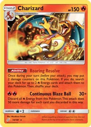Charizard - 14/181 (SM Team Up)/181 - Holofoil Deck Exclusives - Holo Rare