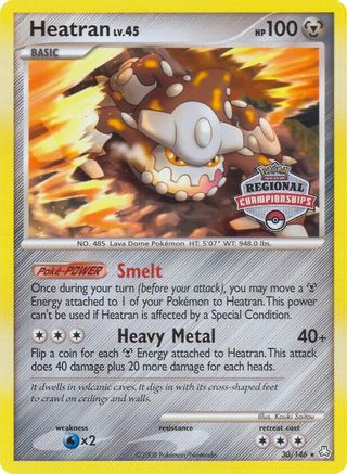 Heatran - 30/146 (Regional Championships)/146 League & Championship Cards - Promo