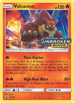 Volcanion - SM179 (Prerelease) - Holofoil SM Promos - Promo